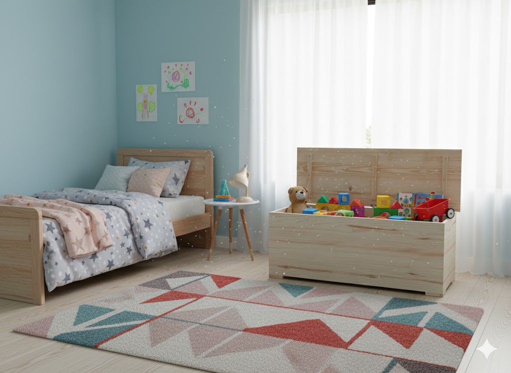 1370 Extra-Large Solid Pine Toy Box