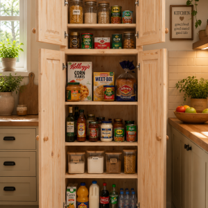 Solid Pine 800mm Grocery Unit