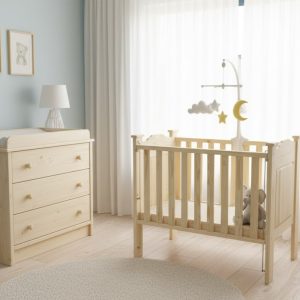 Classic Solid Pine Baby Cot