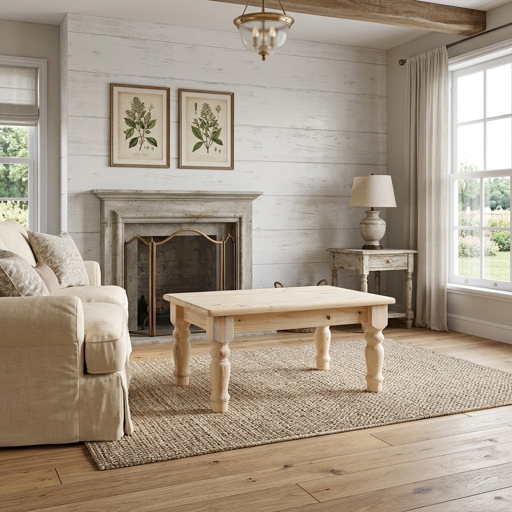 Cottage Coffee Table (Thick Leg)