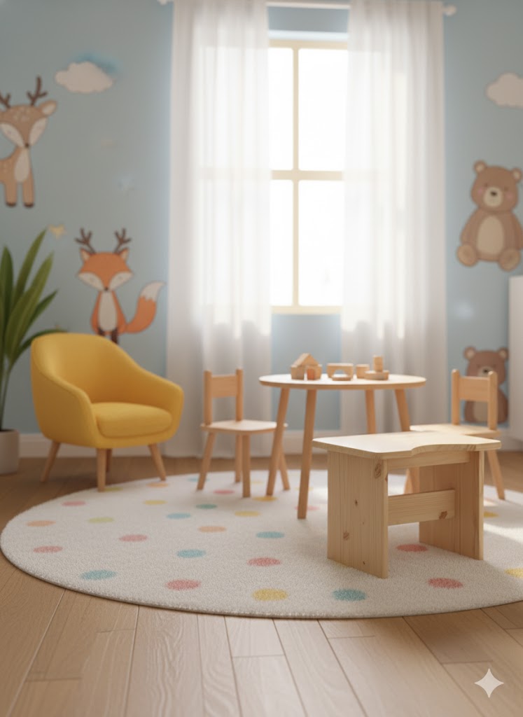 Durable Pine Wooden Step Stool - The Little Helper's Stool