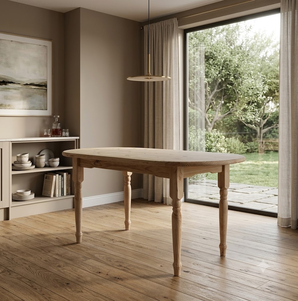 Euro Dining Table (Square Legs)