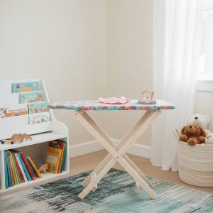 Little Helper's Laundry Day: Foldable Wooden Ironing Board with Play Iron
