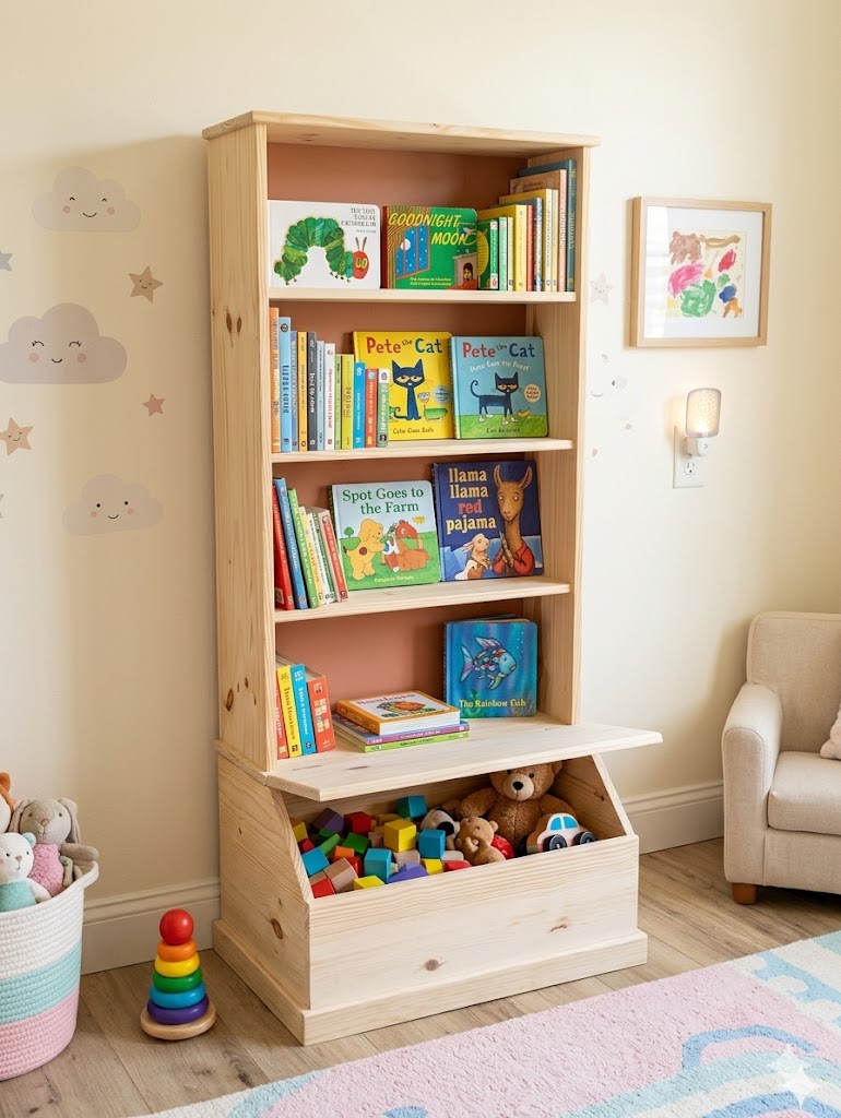 Streamlined Storage: The Micro Toybox Bookcase