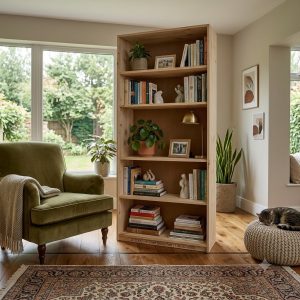 6-Shelf Wooden Bookshelf (900mm)