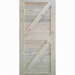 Double Z - Brace Horizontal Slat Barn Door