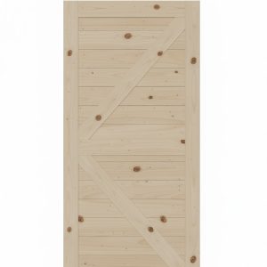 K-Brace Horizontal Slat Barn Door