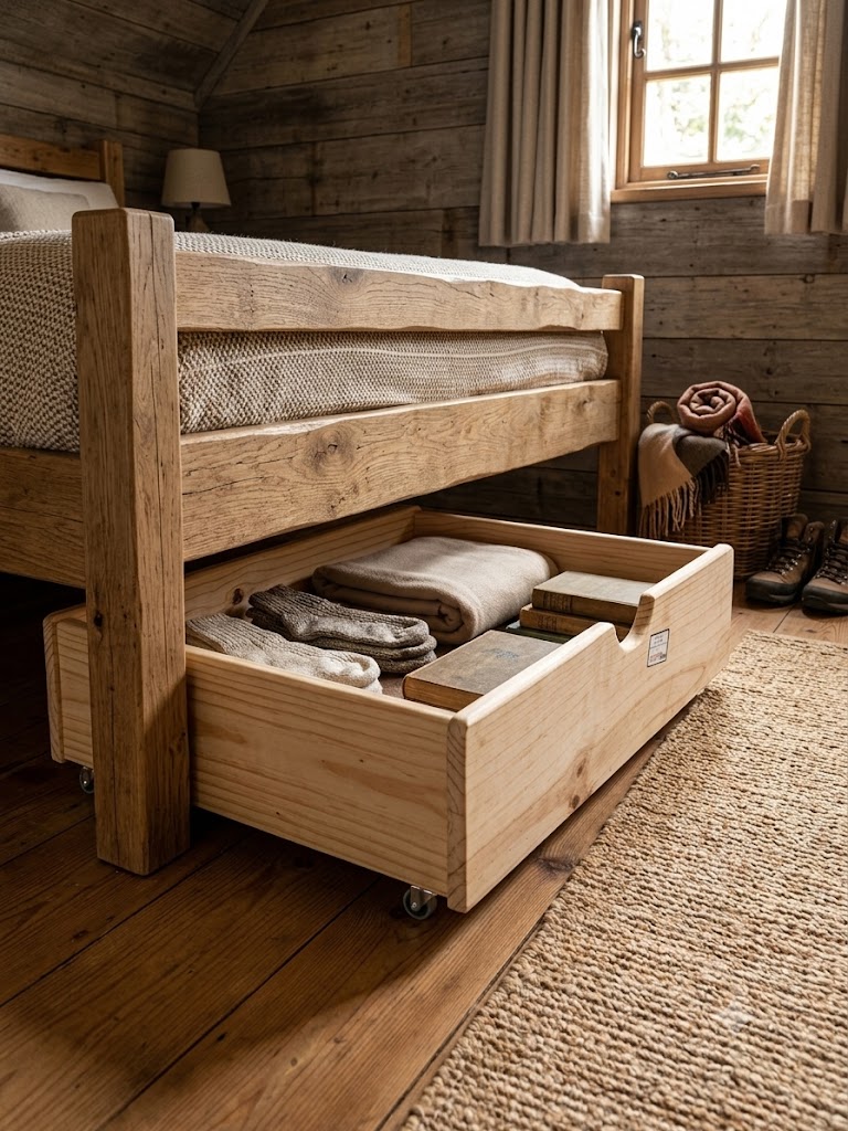 Rustic Under-Drawer Unit