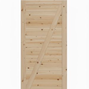 Z-Brace Horizontal Slat Barn Door